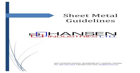 sheet metal industry standards|sheet metal guidelines pdf.